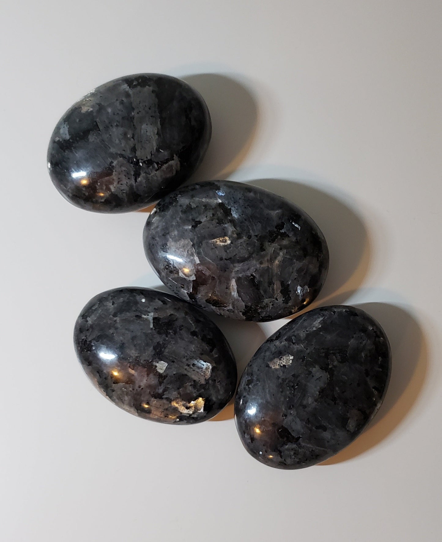 Larvikite Palm Stones