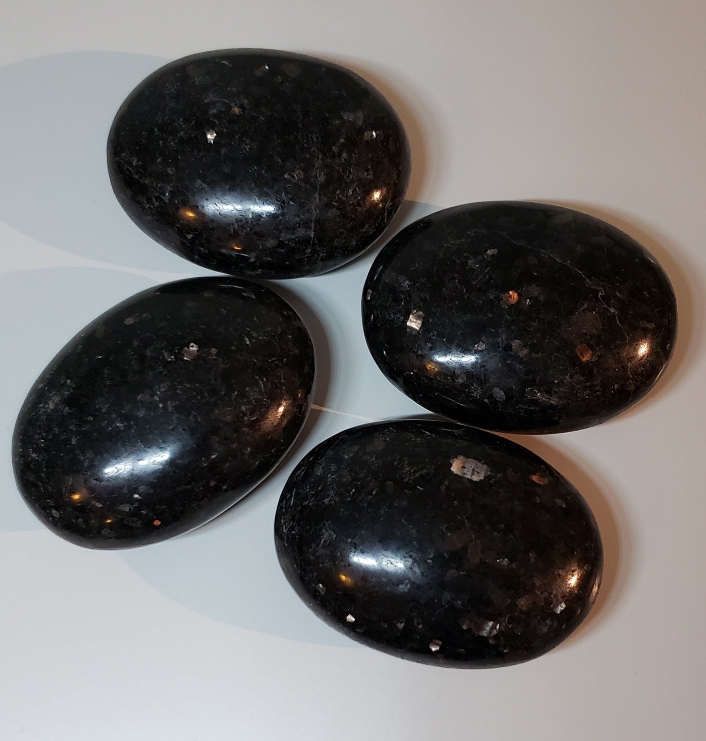Nuummite Palm Stones