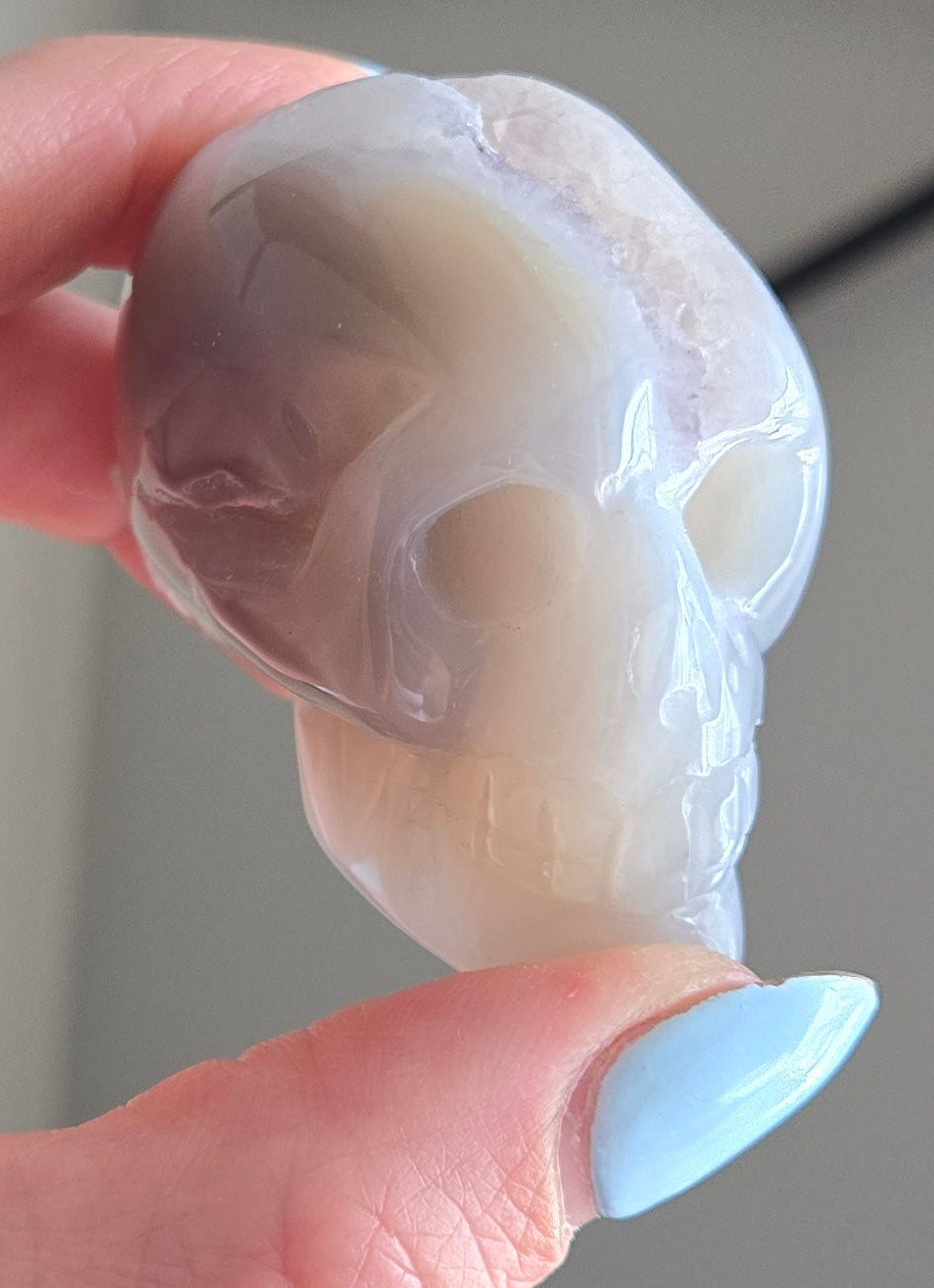 Agate Skulls