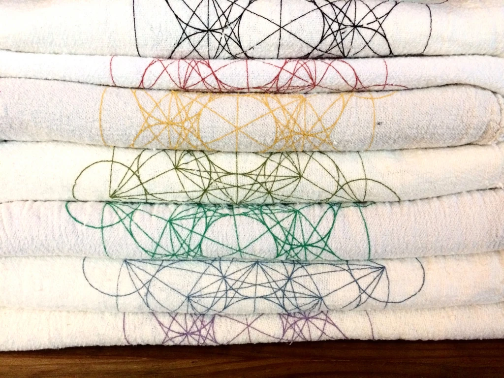 Metatron's Cube Crystal Grid Cloth